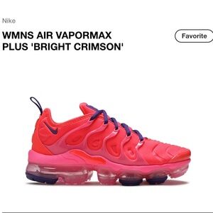 Nike SZ 10W/8M VaporMax Plus - Bright Red and Purple “Bright CRIMISON”